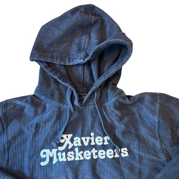 Pressbox by Royce Apparel Xavier Musketeers Heavy Corduroy Hooded Sweatshirt M - Picture 6 of 7